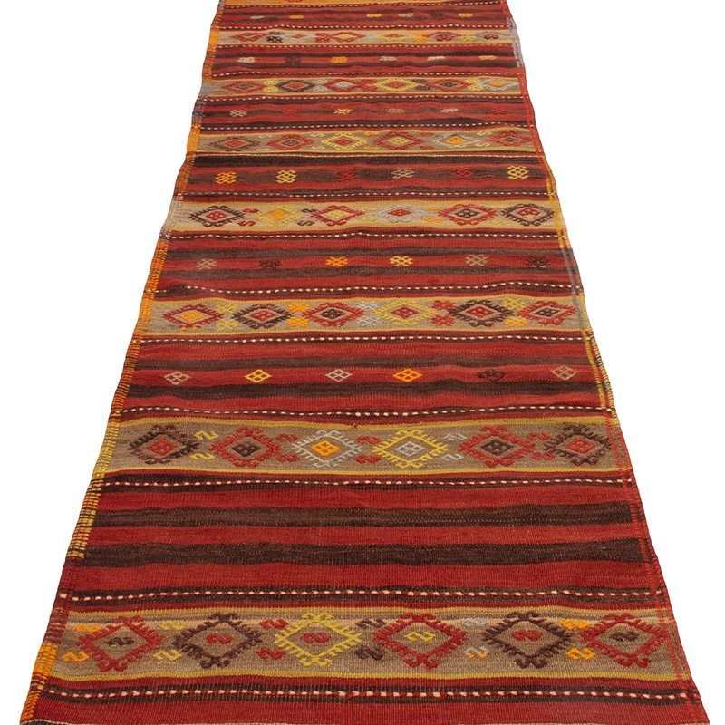Vintage Malatya Kilim Runner - 2' 7" x 9' 2" (31" x 110") - K0092211