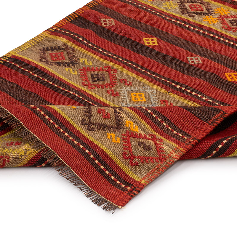 Vintage Malatya Kilim Runner - 2' 7" x 9' 2" (31" x 110") - K0092211