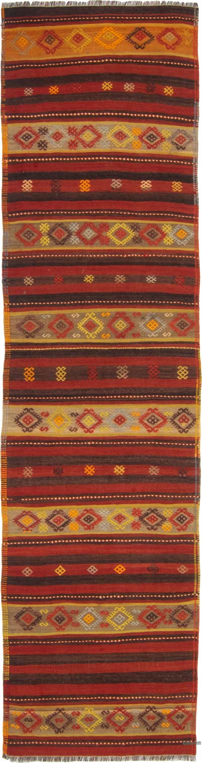 Vintage Malatya Kilim Runner - 2' 7" x 9' 2" (31" x 110")