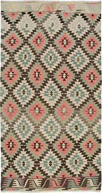 Vintage Mihalic Kilim Rug - 6' 7" x 12' 6" (79" x 150")