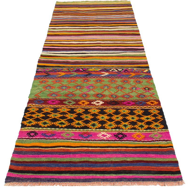 Vintage Afyon Kilim Yolluk - 76 cm x 238 cm - K0092216