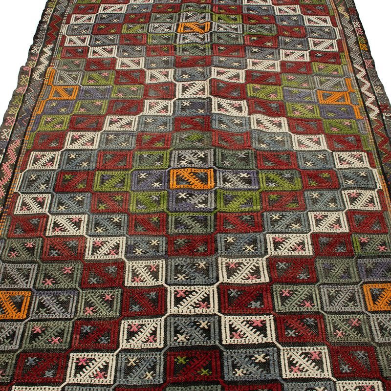 Vintage Anatolian Jijim Rug - K0092217