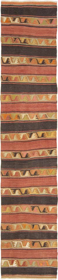 Vintage Sivas Kilim Runner - 2' 2" x 10' 8" (26" x 128")