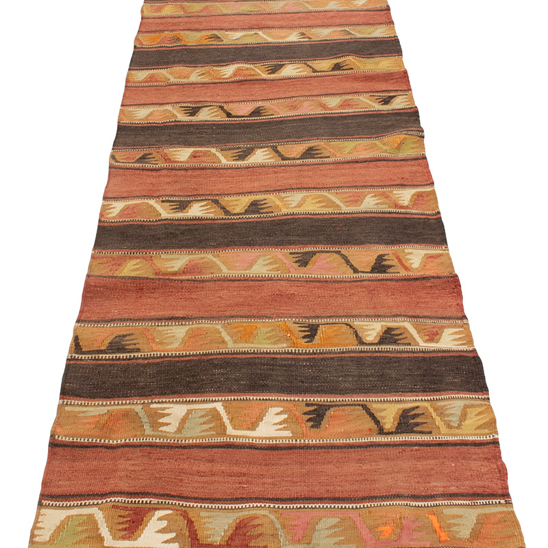 Vintage Sivas Kilim Runner - 2' 2" x 10' 8" (26" x 128") - K0092218