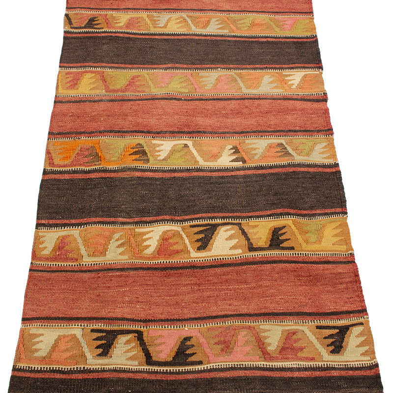 Vintage Sivas Kilim Runner - 2' 2" x 10' 8" (26" x 128") - K0092218