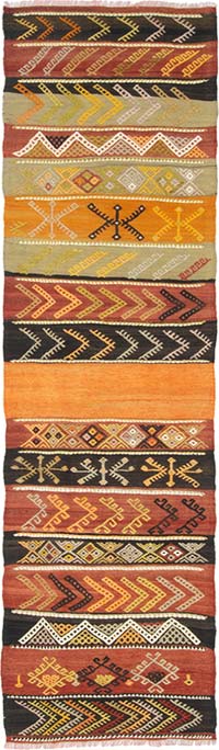 Vintage Mihalic Kilim Rug - 2' 4" x 7' 7" (28" x 91")