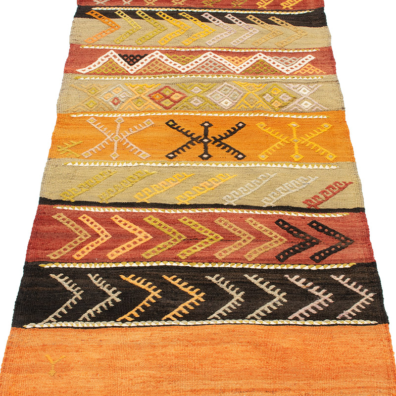Vintage Mihalic Kilim Rug - 2' 4" x 7' 7" (28" x 91") - K0092219
