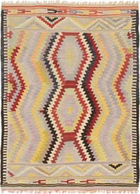 Vintage Antalya Kilim Rug - 3' 4" x 4' 6" (40" x 54")