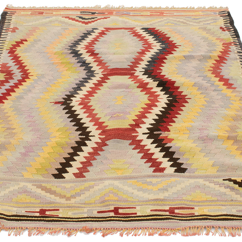 Vintage Antalya Kilim Rug - 3' 4" x 4' 6" (40" x 54") - K0092220