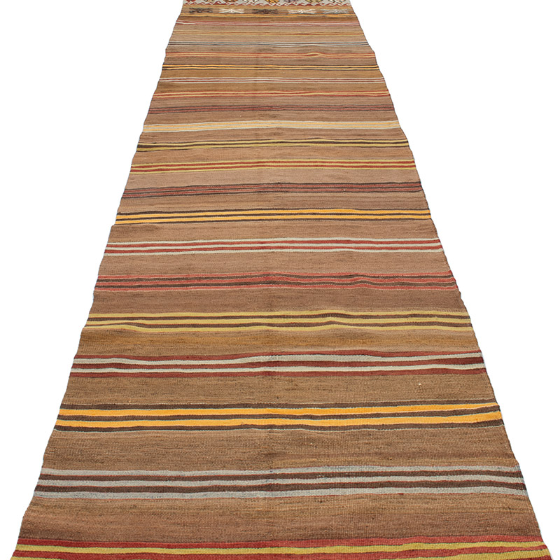 Vintage Kirsehir Kilim Runner - 2' 11" x 13' 7" (35" x 163") - K0092222