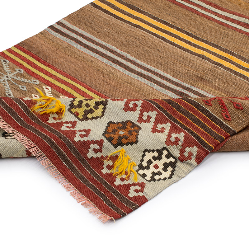 Vintage Kirsehir Kilim Runner - 2' 11" x 13' 7" (35" x 163") - K0092222