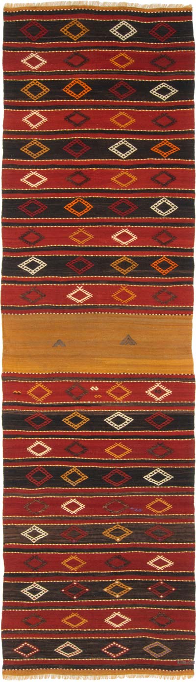 Vintage Malatya Kilim Yolluk - 82 cm x 286 cm