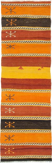 Vintage Sivas Kilim Runner - 2' 5" x 7' 5" (29" x 89")