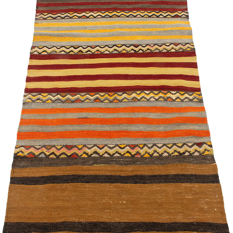 Vintage Afyon Kilim Runner - 2' 5" x 8' 6" (29" x 102") - K0092228