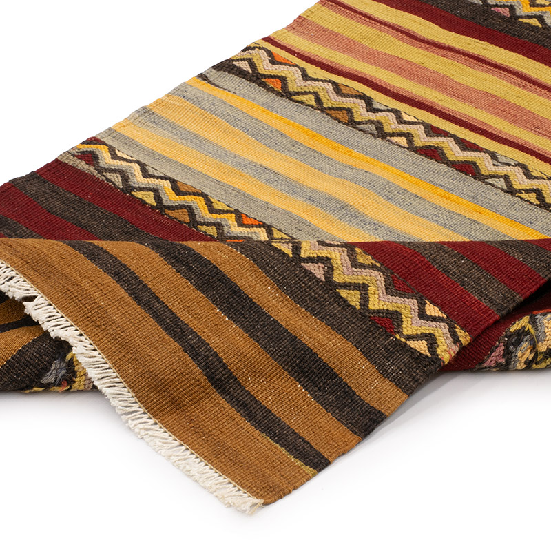 Vintage Afyon Kilim Runner - 2' 5" x 8' 6" (29" x 102") - K0092228
