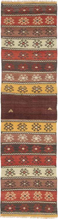Corredor Sivas Afyon Kilim - 69 cm x 251 cm