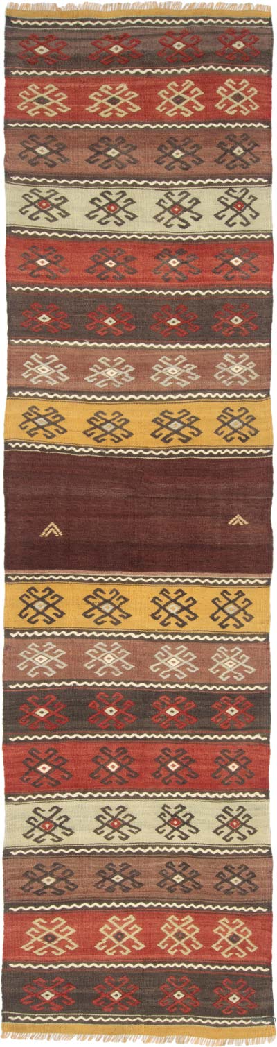 Vintage Sivas Kilim Runner - 2' 3" x 8' 3" (27" x 99")
