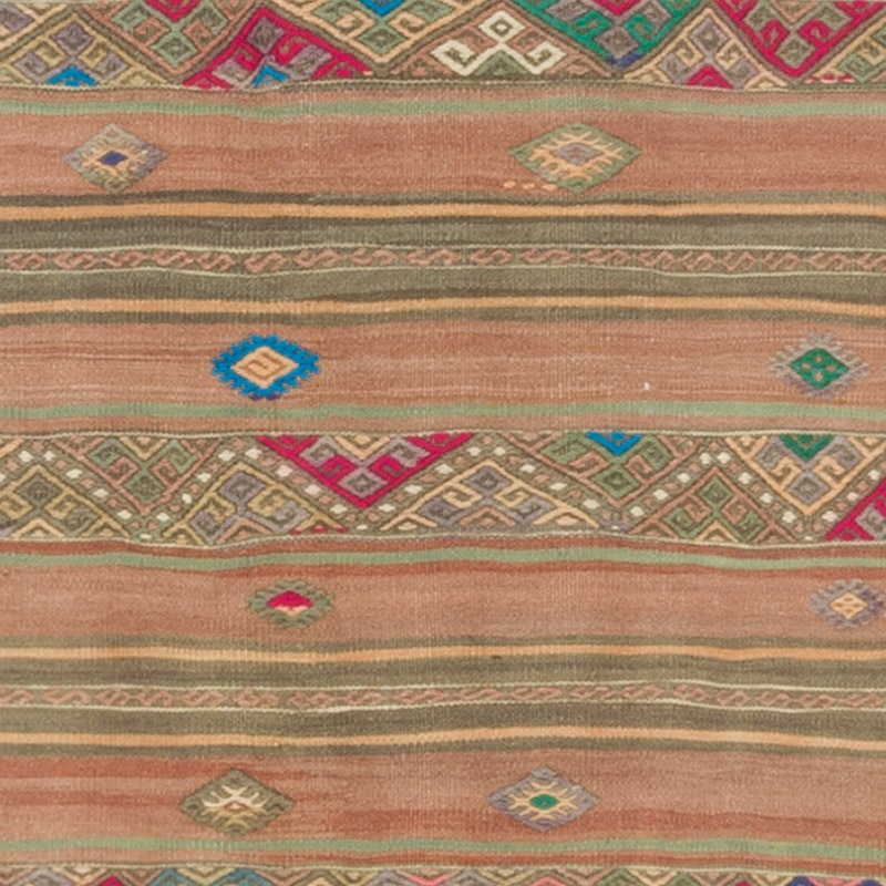 Vintage Sivas Kilim Runner - 2' 8" x 13' 6" (32" x 162") - K0092237