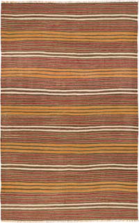 Vintage Konya Kilim Rug - 6' 5" x 10' 3" (77" x 123")