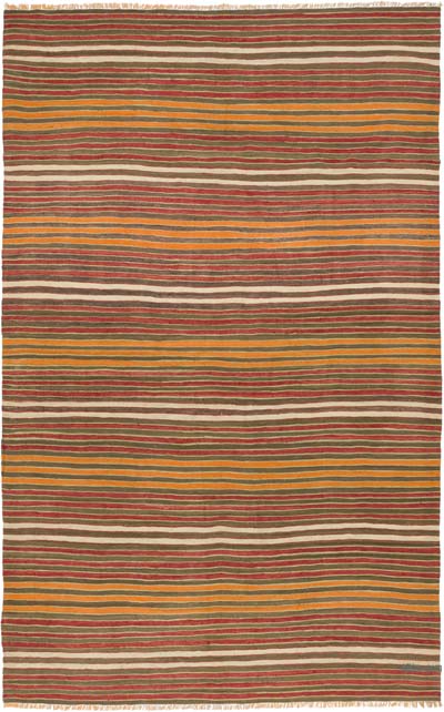Vintage Konya Kilim Rug - 6' 5" x 10' 3" (77" x 123")