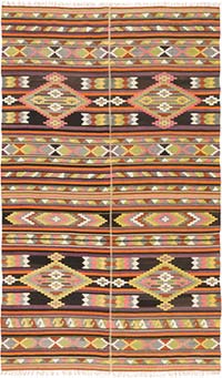 Vintage Puturge Kilim Rug - 5' 3" x 8' 9" (63" x 105")