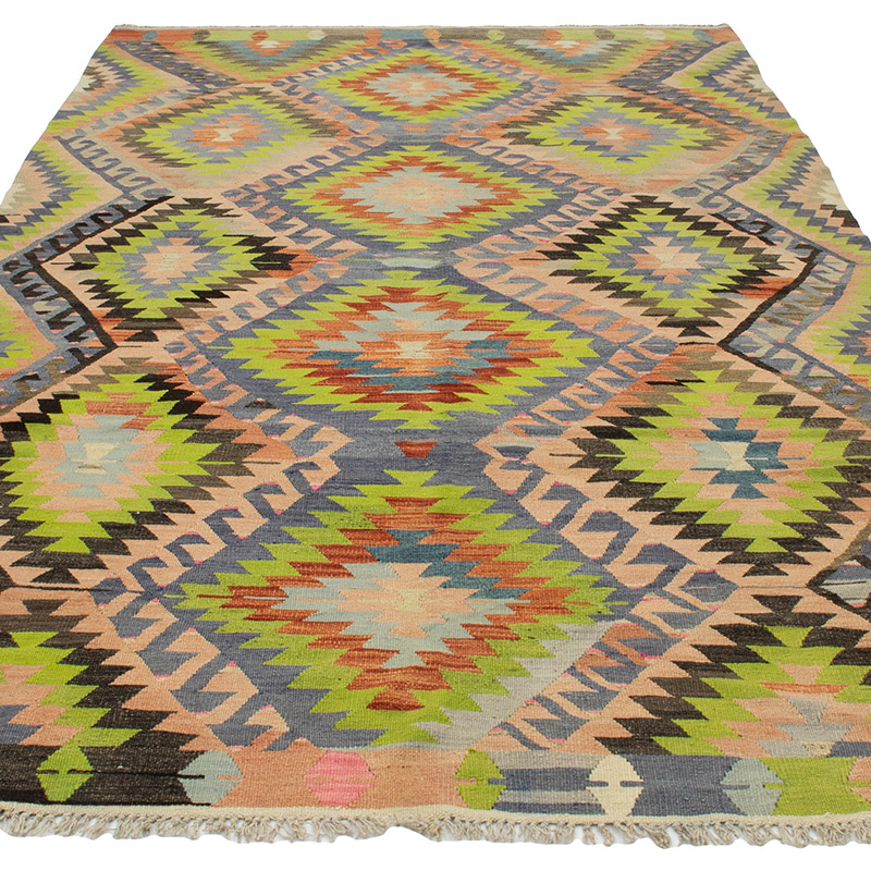 Vintage Esme Kilim Rug - 5' 11" x 10' 8" (71" x 128") - K0092241