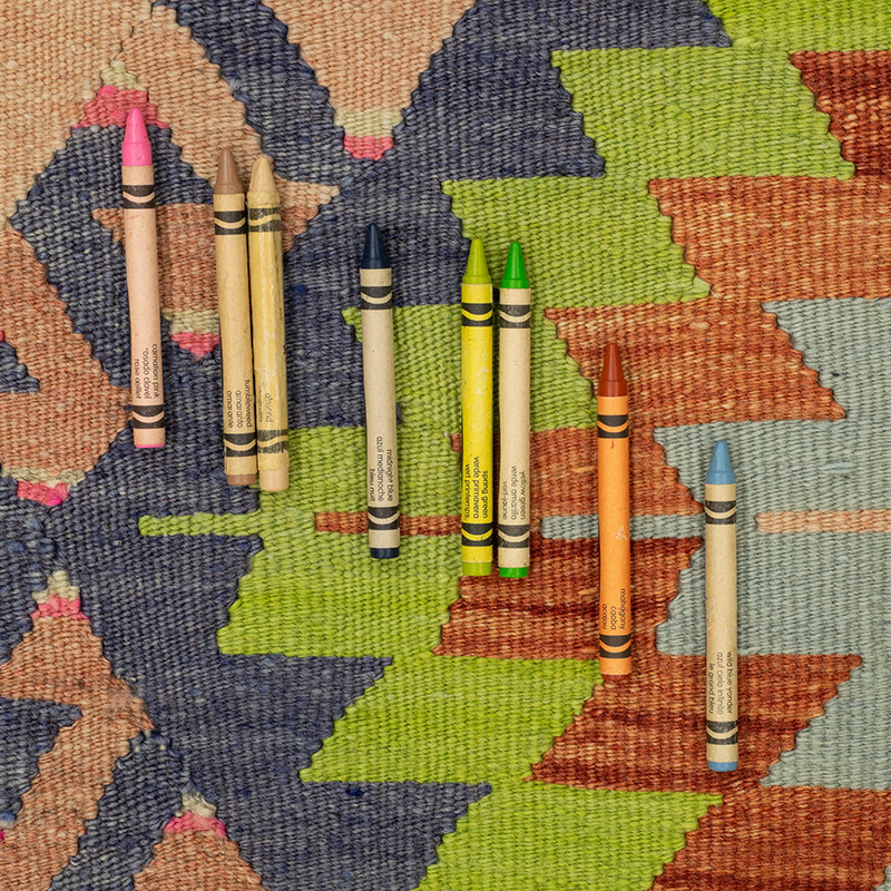 Vintage Esme Kilim Rug - 5' 11" x 10' 8" (71" x 128") - K0092241