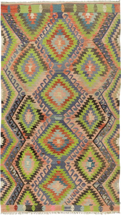 Vintage Esme Kilim Rug - 5' 11" x 10' 8" (71" x 128")