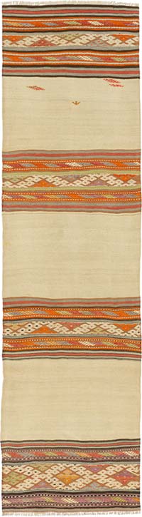 Vintage Anadolu Kilim Yolluk - 72 cm x 263 cm