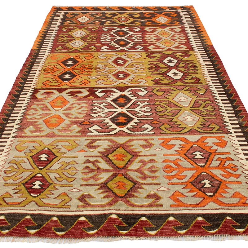 Vintage Konya Kilim Rug - 4' 5" x 8' 9" (53" x 105") - K0092249