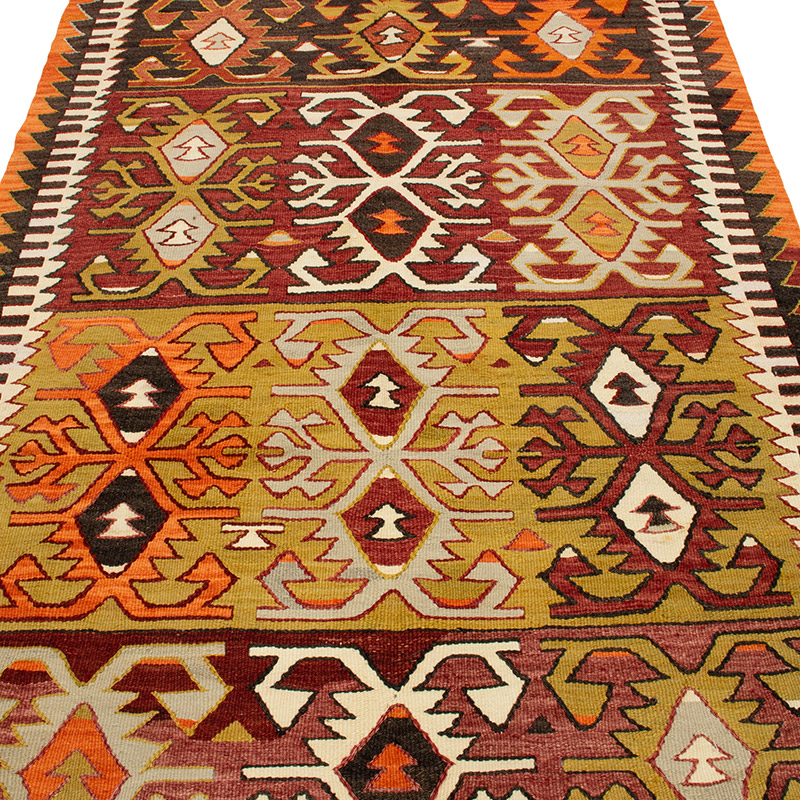 Vintage Konya Kilim Rug - 4' 5" x 8' 9" (53" x 105") - K0092249