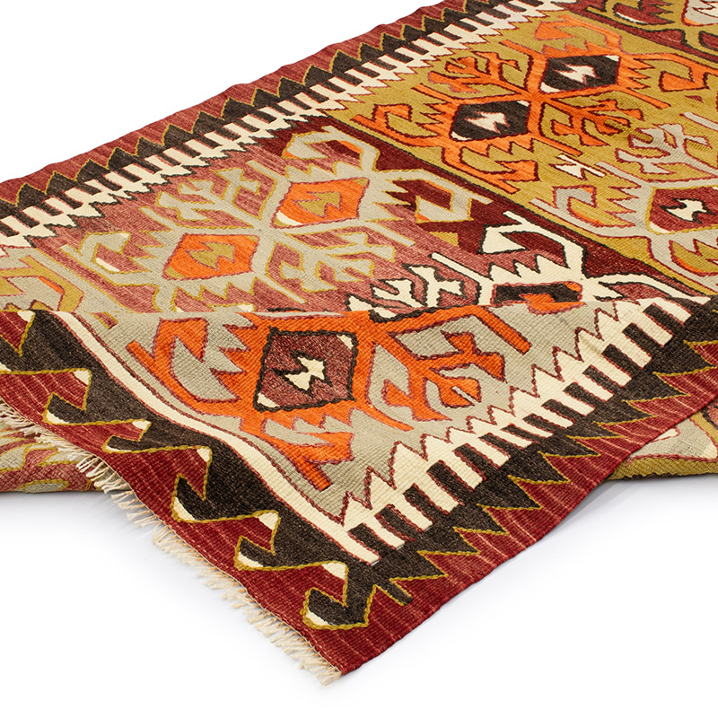 Vintage Konya Kilim Rug - 4' 5" x 8' 9" (53" x 105") - K0092249