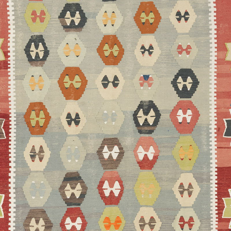 Vintage Manisa Kilim Rug - 5' 9" x 9' 6" (69" x 114") - K0092251
