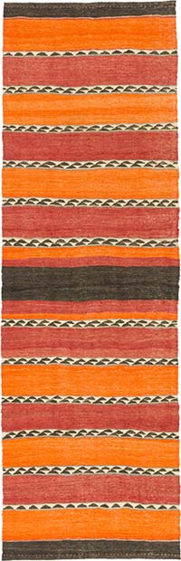 Vintage Sivas Kilim Runner - 2' 6" x 7' 10" (30" x 94")