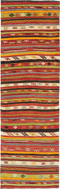 Corredor Vintage Afyon Kilim - 68 cm x 222 cm