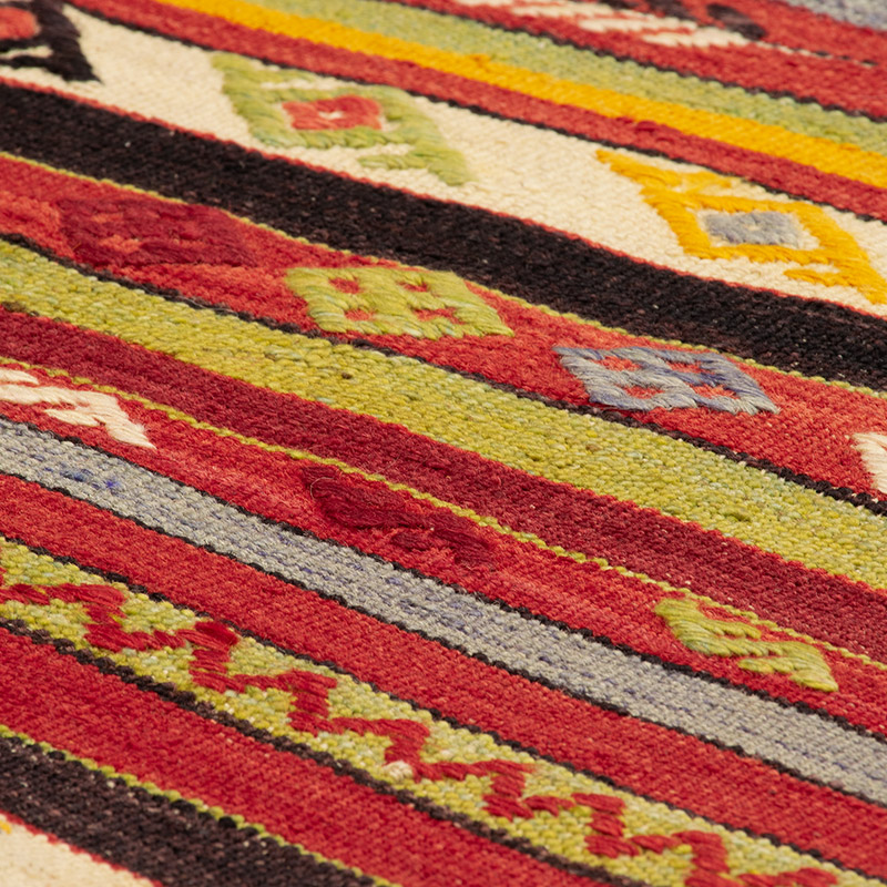 Vintage Afyon Kilim Runner - 2' 3" x 7' 3" (27" x 87") - K0092255