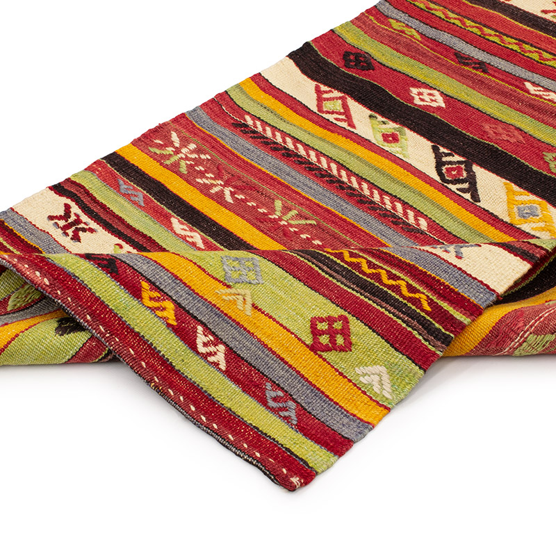 Vintage Afyon Kilim Runner - 2' 3" x 7' 3" (27" x 87") - K0092255