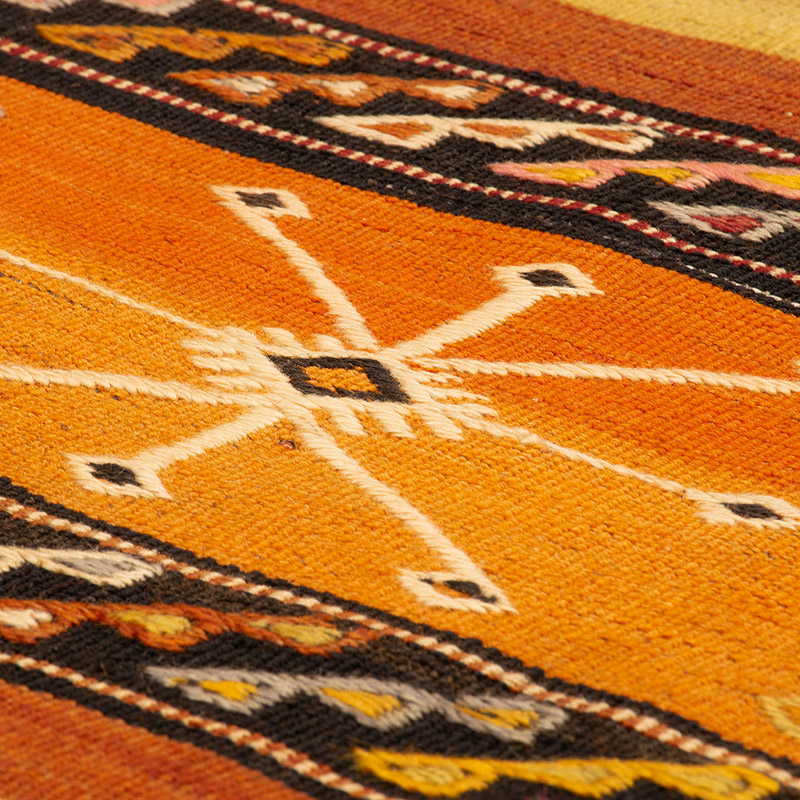 Vintage Sivas Kilim Rug - 4'  x 7' 3" (48" x 87") - K0092256