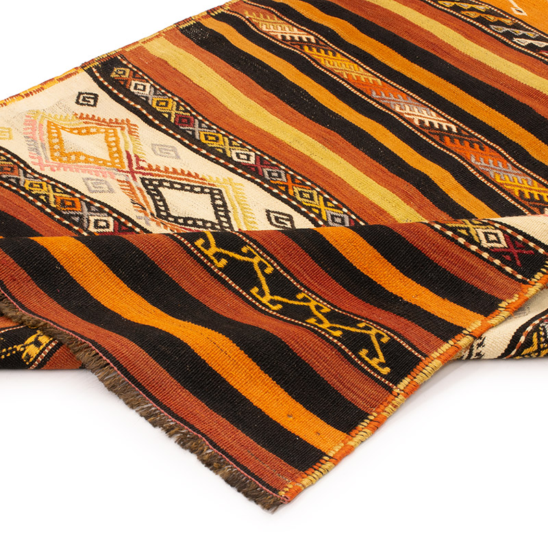 Vintage Sivas Kilim Rug - 4'  x 7' 3" (48" x 87") - K0092256