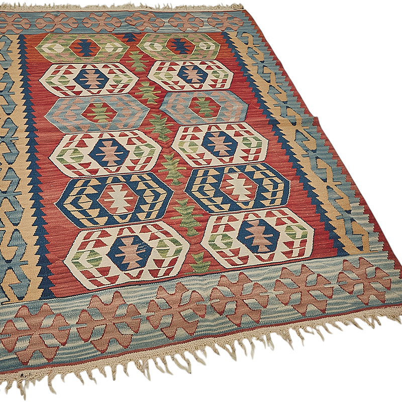 Turkish Handwoven Kilim Rug - K0092261