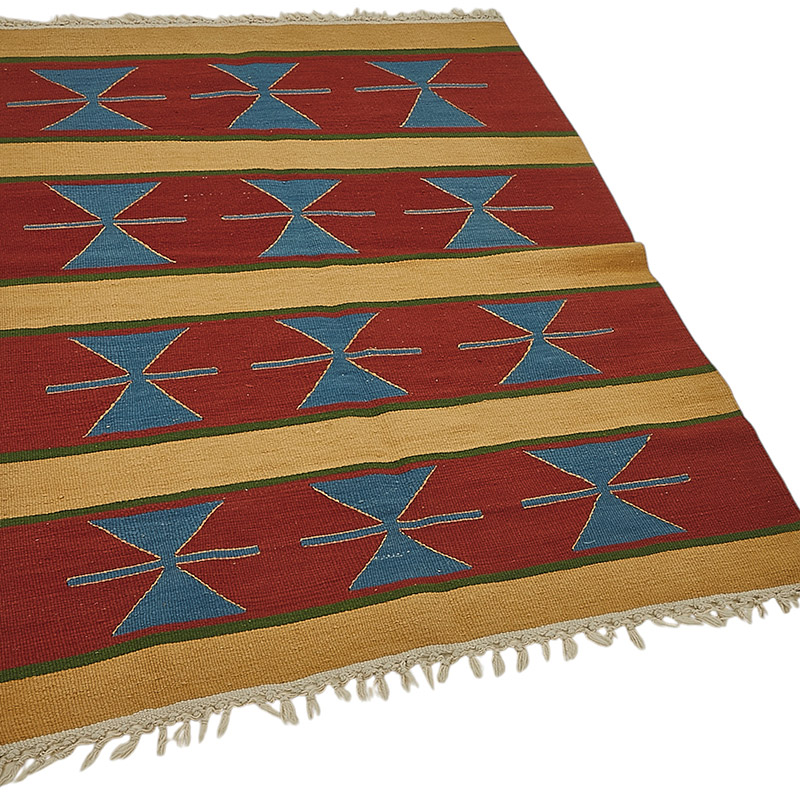 Alfombra Kilim Turca Tejida a Mano - K0092266