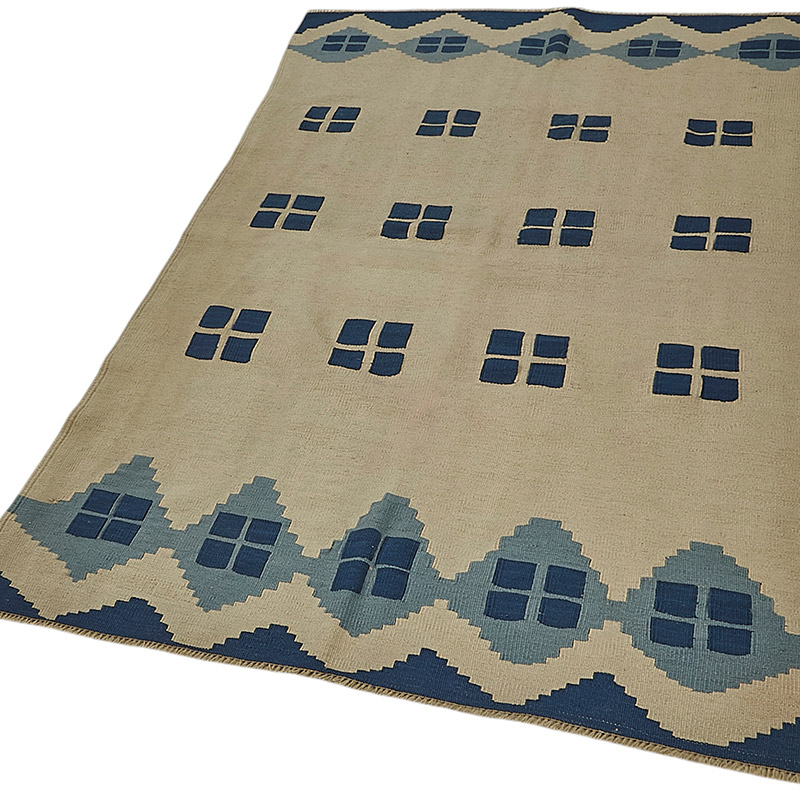Alfombra Kilim Turca Tejida a Mano - K0092267