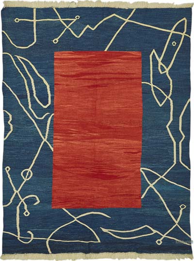 New Turkish Handwoven Kilim Rug