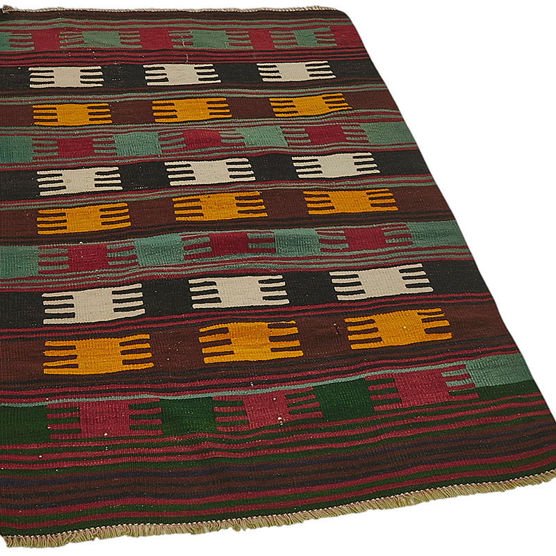 Alfombra Kilim Turca Tejida a Mano - K0092272