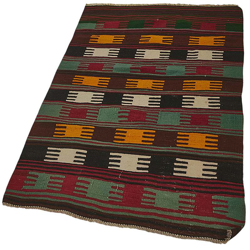 Alfombra Kilim Turca Tejida a Mano - K0092272