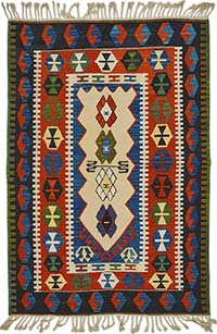 Alfombra Kilim Turca Tejida a Mano