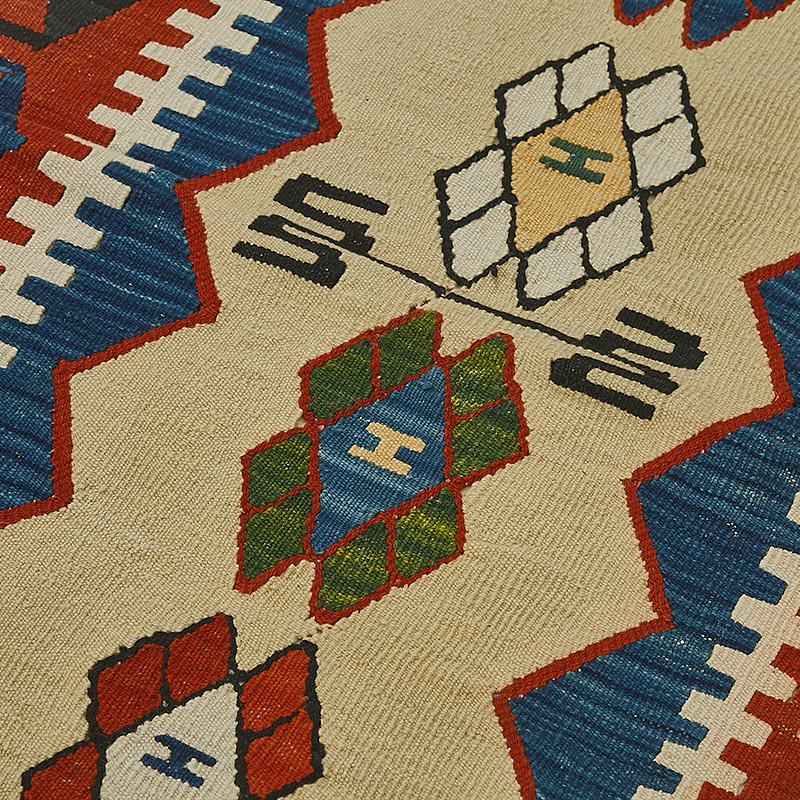 Alfombra Kilim Turca Tejida a Mano - K0092274