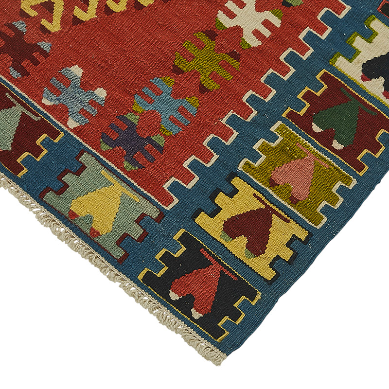 Alfombra Kilim Turca Tejida a Mano - K0092275