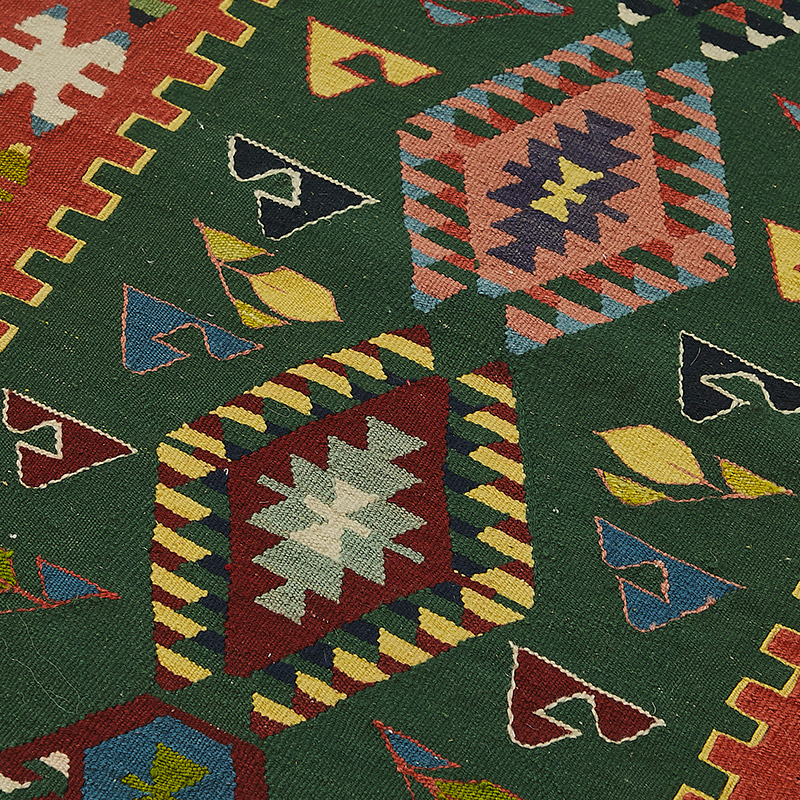 Alfombra Kilim Turca Tejida a Mano - K0092275