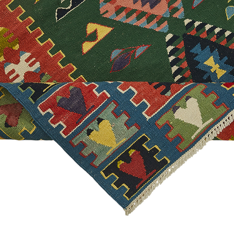 Alfombra Kilim Turca Tejida a Mano - K0092275